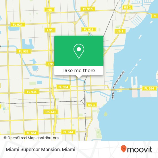 Miami Supercar Mansion map