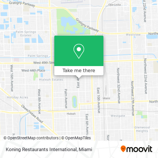 Mapa de Koning Restaurants International