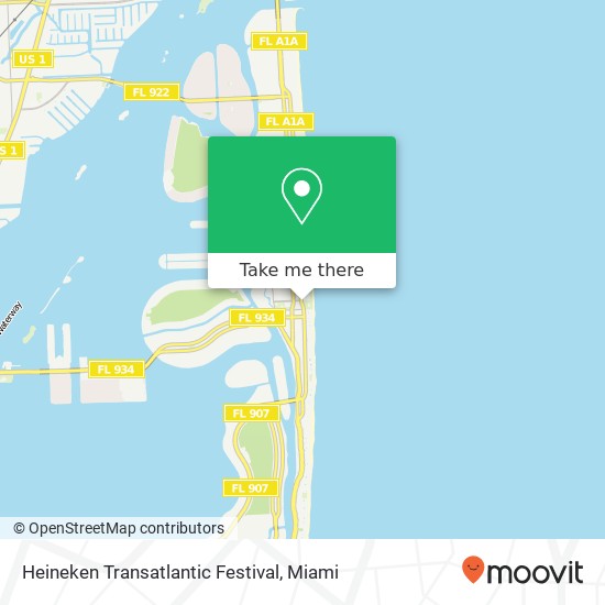 Mapa de Heineken Transatlantic Festival