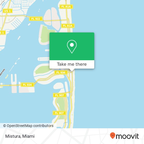 Mistura, 7100 Collins Ave Miami Beach, FL 33141 map
