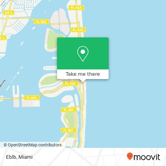 Mapa de Eblb, 7100 Collins Ave Miami Beach, FL 33141