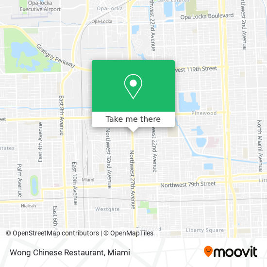 Mapa de Wong Chinese Restaurant