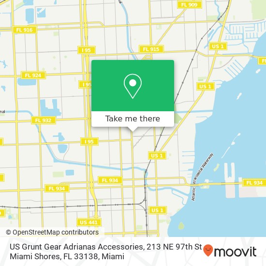 US Grunt Gear Adrianas Accessories, 213 NE 97th St Miami Shores, FL 33138 map