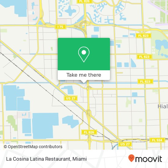 La Cosina Latina Restaurant, 10550 NW 77th Ct Hialeah Gardens, FL 33016 map