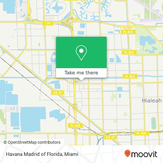 Mapa de Havana Madrid of Florida, 1675 W 49th St Hialeah, FL 33012