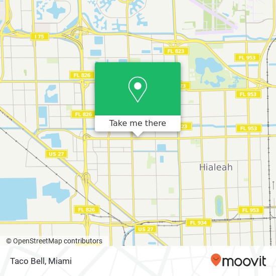 Taco Bell, 1075 W 49th St Hialeah, FL 33012 map