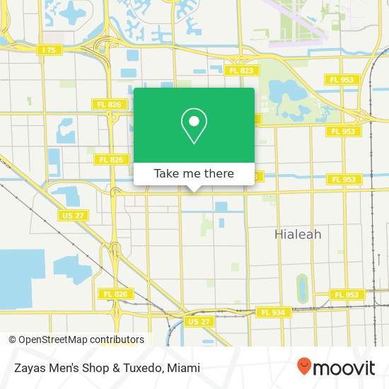 Zayas Men's Shop & Tuxedo, 990 W 49th St Hialeah, FL 33012 map