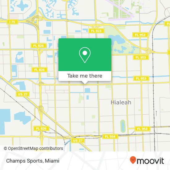 Champs Sports, 750 W 49th St Hialeah, FL 33012 map