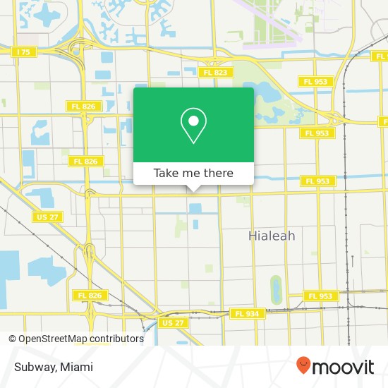 Subway, 775 W 49th St Hialeah, FL 33012 map