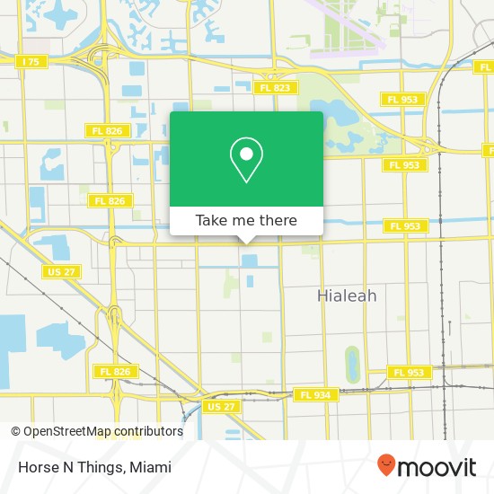 Mapa de Horse N Things, 740 W 49th St Hialeah, FL 33012