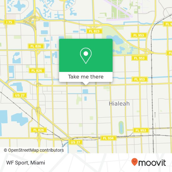 Mapa de WF Sport, 630 W 49th St Hialeah, FL 33012