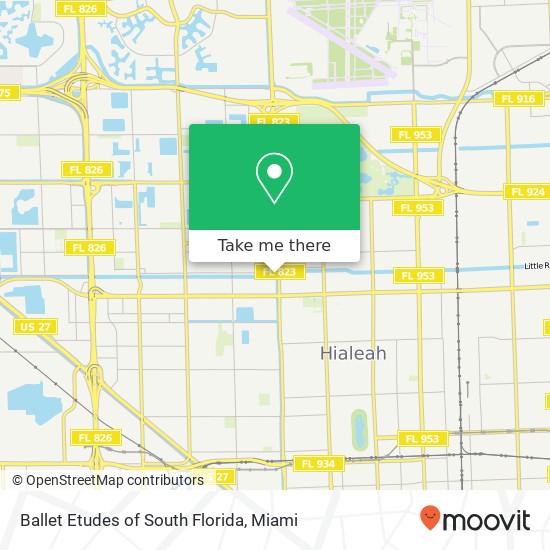 Mapa de Ballet Etudes of South Florida