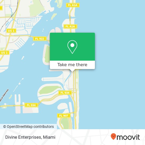 Mapa de Divine Enterprises, 320 83rd St Miami Beach, FL 33141