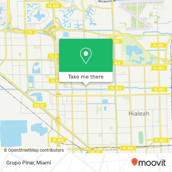 Mapa de Grupo Pinar, 5396 W 12th Ave Hialeah, FL 33012