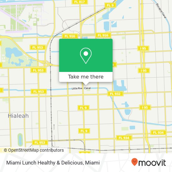 Mapa de Miami Lunch Healthy & Delicious