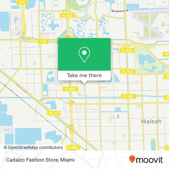 Mapa de Cadalzo Fashion Store, 5954 W 16th Ave Hialeah, FL 33012