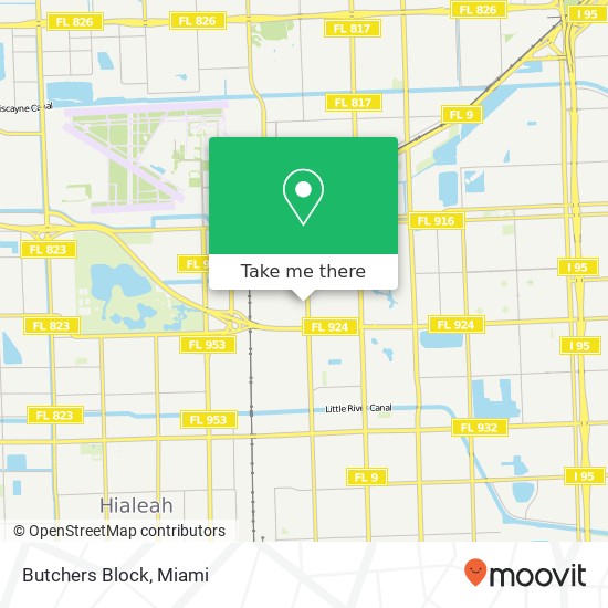 Mapa de Butchers Block, NW 123rd St Miami, FL 33167