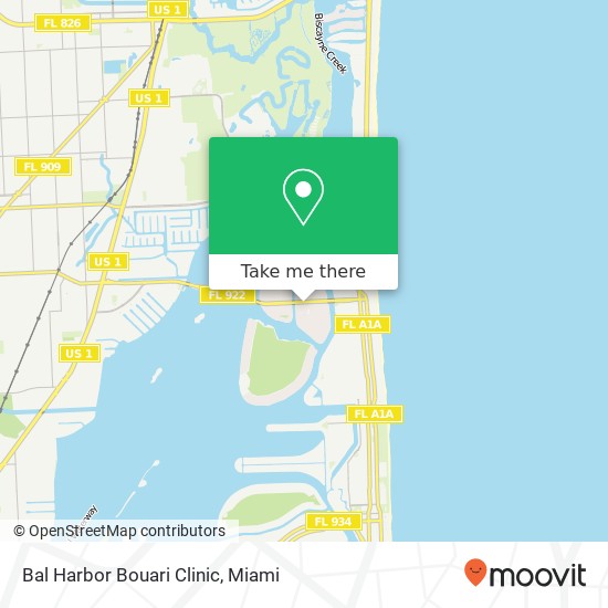 Bal Harbor Bouari Clinic, 1160 Kane Concourse Bay Harbor Islands, FL 33154 map