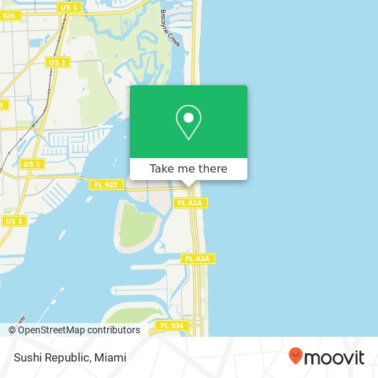 Sushi Republic, 9583 Harding Ave Surfside, FL 33154 map