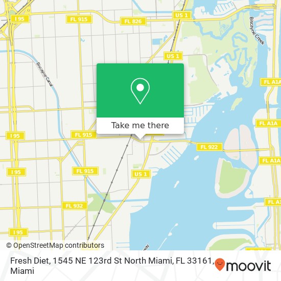 Fresh Diet, 1545 NE 123rd St North Miami, FL 33161 map