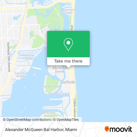 Mapa de Alexander McQueen Bal Harbor