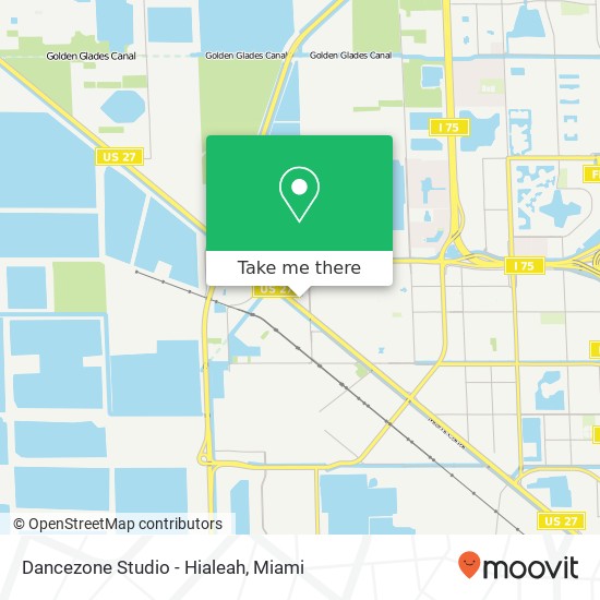 Dancezone Studio - Hialeah map