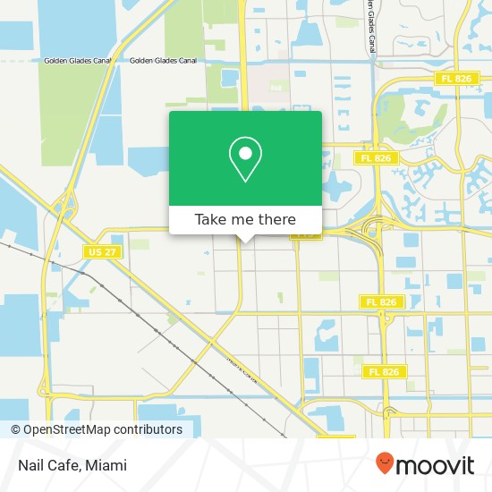 Mapa de Nail Cafe, 3309 W 80th St Hialeah, FL 33018