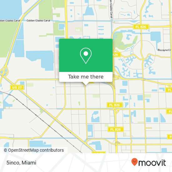 Mapa de 5inco, 8081 W 28th Ave Hialeah, FL 33016