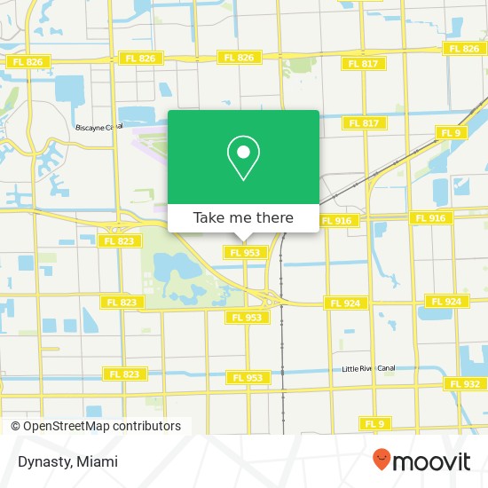 Mapa de Dynasty, 13000 NW 42nd Ave Opa-Locka, FL 33054