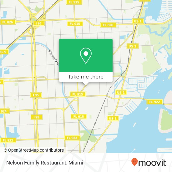 Mapa de Nelson Family Restaurant, 13033 W Dixie Hwy North Miami, FL 33161