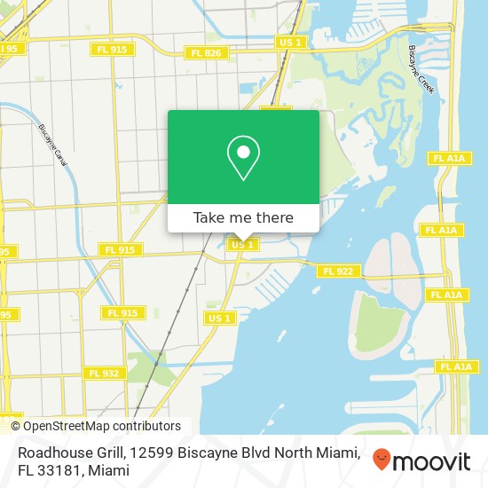 Roadhouse Grill, 12599 Biscayne Blvd North Miami, FL 33181 map