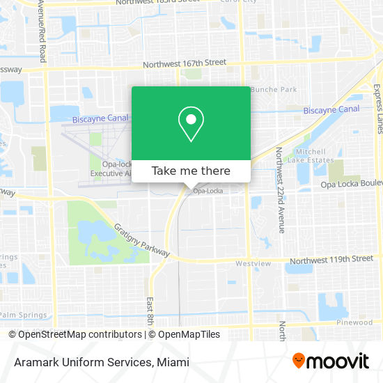 Aramark Uniform Services map