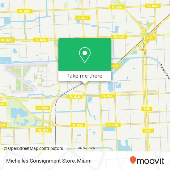 Mapa de Michelles Consignment Store, 14124 NW 27th Ave Opa-Locka, FL 33054