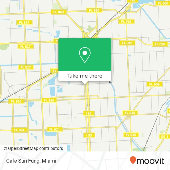 Mapa de Cafe Sun Fung, 14265 NW 7th Ave North Miami, FL 33168