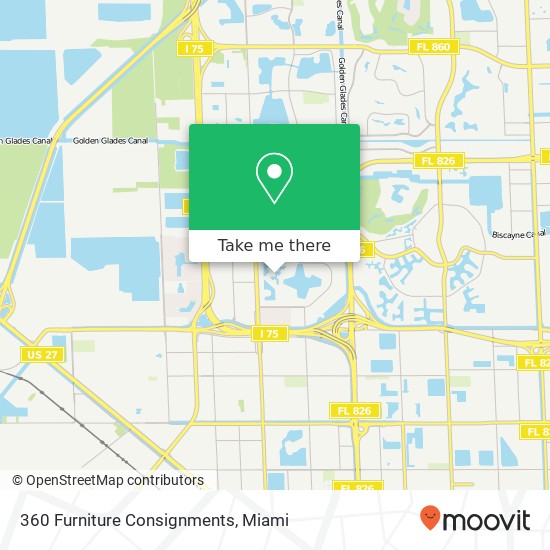 Mapa de 360 Furniture Consignments, 14733 Breckness Pl Miami Lakes, FL 33016