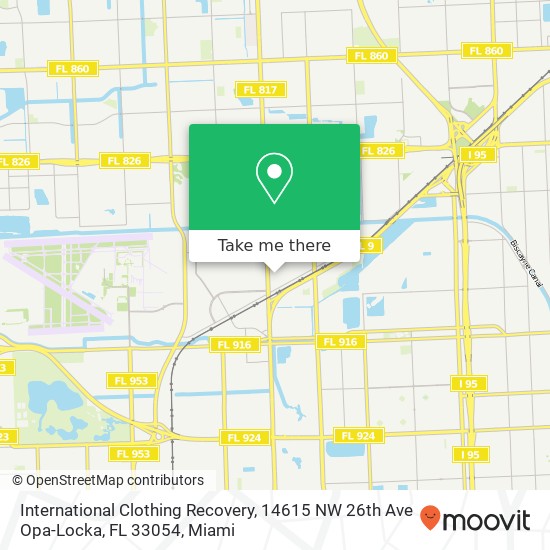 International Clothing Recovery, 14615 NW 26th Ave Opa-Locka, FL 33054 map