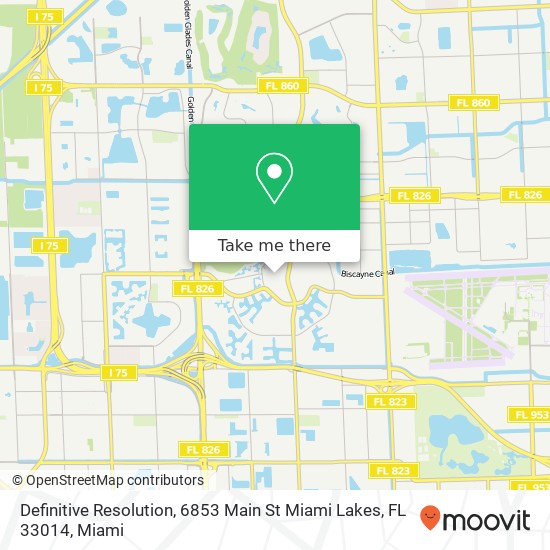 Definitive Resolution, 6853 Main St Miami Lakes, FL 33014 map