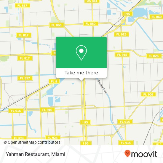 Mapa de Yahman Restaurant, 15042 NW 7th Ave Miami, FL 33168