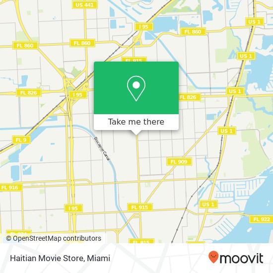 Mapa de Haitian Movie Store, 15042 NE 6th Ave Miami, FL 33161