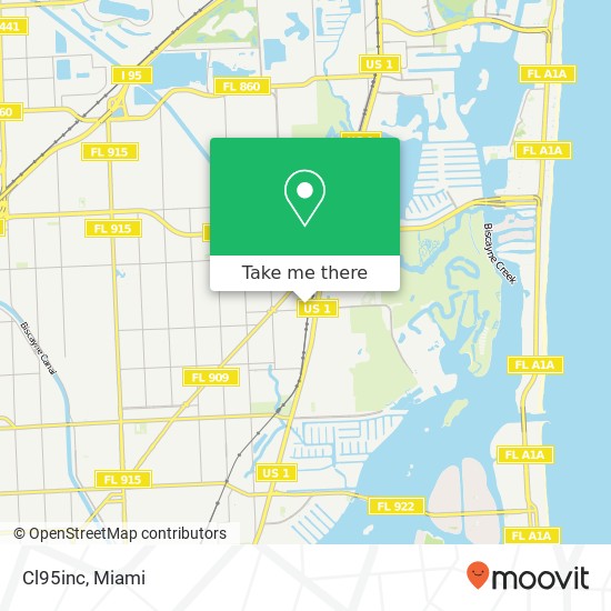 Mapa de Cl95inc, 15171 NE 21st Ave North Miami Beach, FL 33162