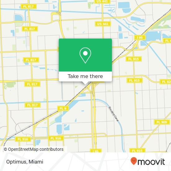Mapa de Optimus, 1000 NW 159th Dr Miami, FL 33169