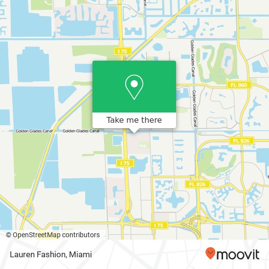 Mapa de Lauren Fashion, 16891 NW 89th Pl Miami Lakes, FL 33018