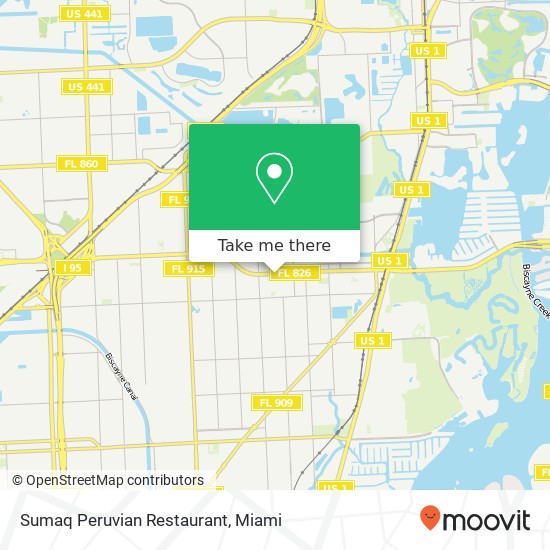 Mapa de Sumaq Peruvian Restaurant, 1330 NE 163rd St North Miami Beach, FL 33162