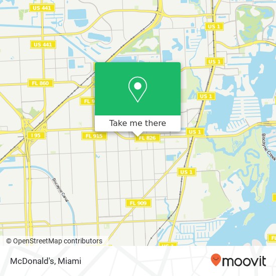 Mapa de McDonald's, 1425 NE 163rd St Miami, FL 33162
