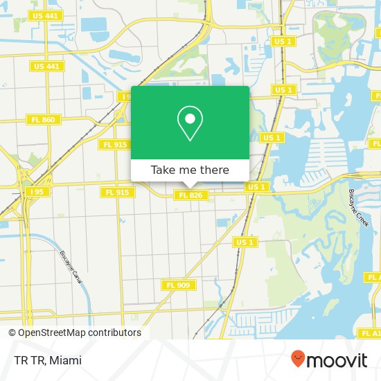 Mapa de TR TR, 16401 NE 15th Ave North Miami Beach, FL 33162
