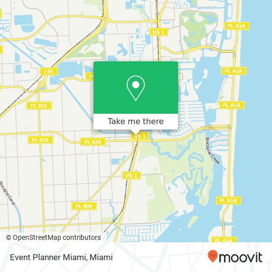 Event Planner Miami map