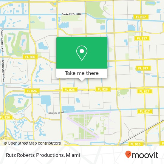 Mapa de Rutz Roberts Productions, 17130 NW 48th Pl Opa-Locka, FL 33055