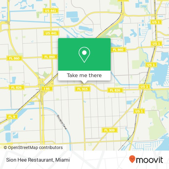 Mapa de Sion Hee Restaurant, 666 NE 167th St Miami, FL 33162