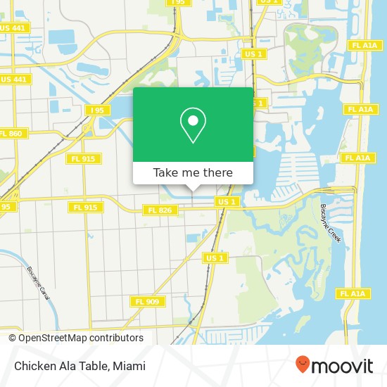 Chicken Ala Table, 16689 NE 19th Ave North Miami Beach, FL 33162 map