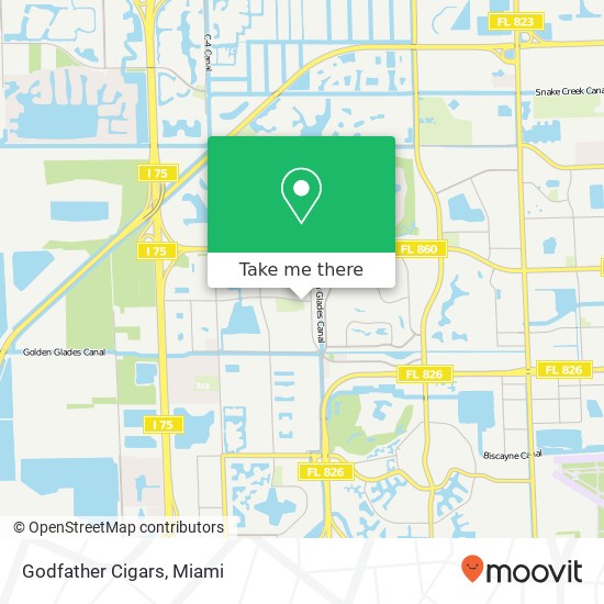Mapa de Godfather Cigars, 7852 NW 178th St Hialeah, FL 33015